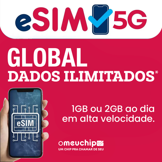 e-SIM DADOS GLOBAL + SEGURO VIAGEM GRÁTIS