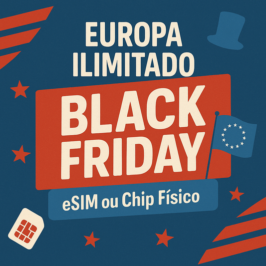 BLACK FRIDAY EUROPA 30 dias Ilimitado + Seguro Viagem GRÁTIS