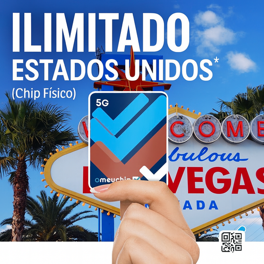 Estados Unidos Ilimitado 5G + SEGURO VIAGEM GRÁTIS