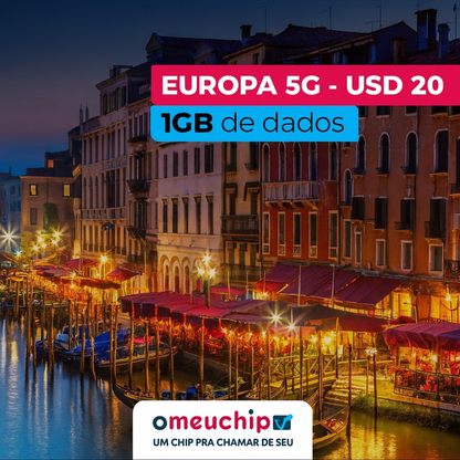 e-SIM DADOS SUPER ECONÔMICO + SEGURO VIAGEM GRÁTIS